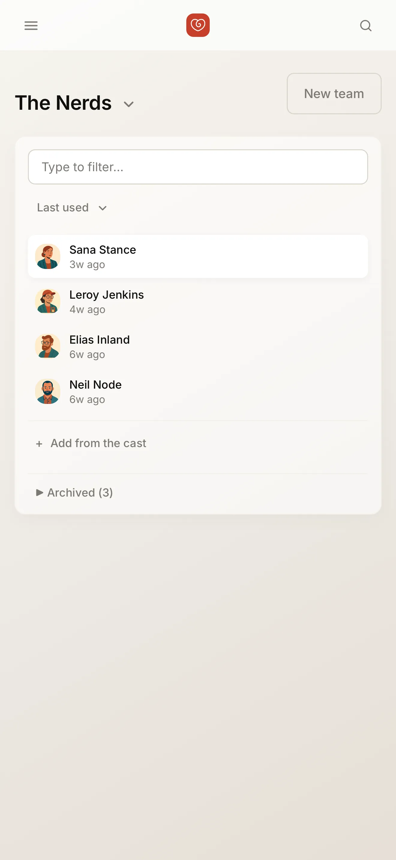 A team, on a phone